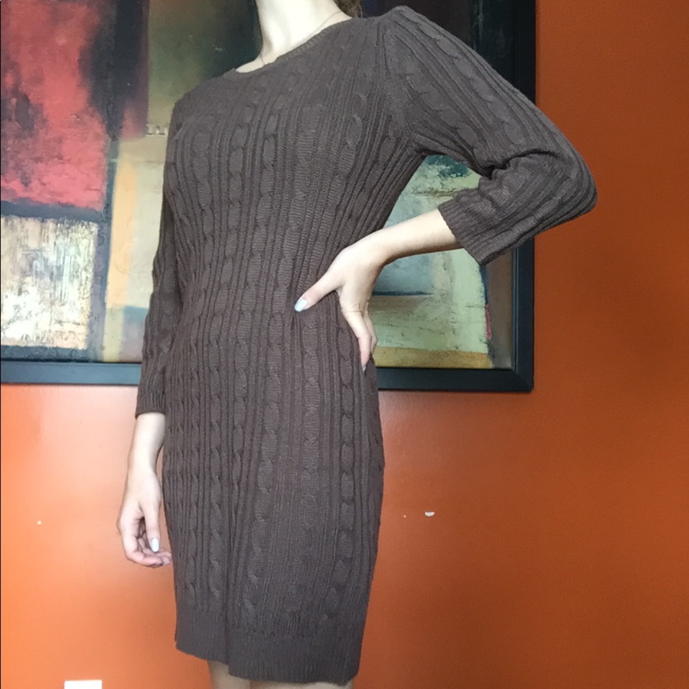 Brown Sweater Dress!